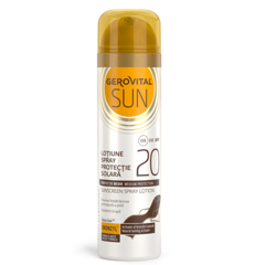 Lotiune spray protectie solara SPF 20 Sun, Gerovital, Farmec |  150 ml