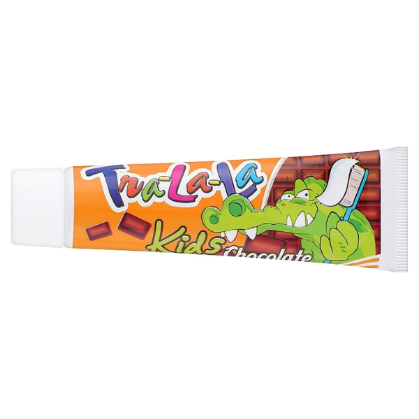 Poza produs Pasta de dinti pentru copii cu aroma de ciocolata +3 ani, TRA-LA-LA, Rubella | 50 ml