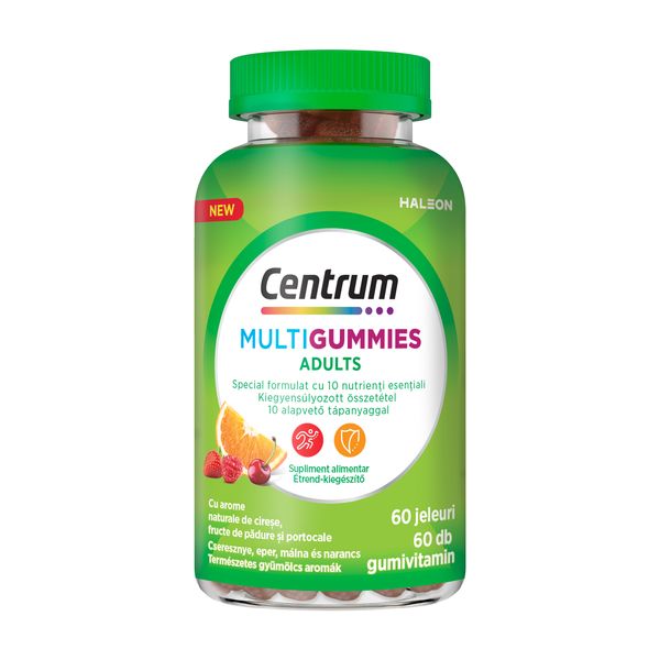 Poza produs Centrum MultiGummies Adulti, Multivitamine pentru Energie și Imunitate, Haleon | 60 jeleuri
