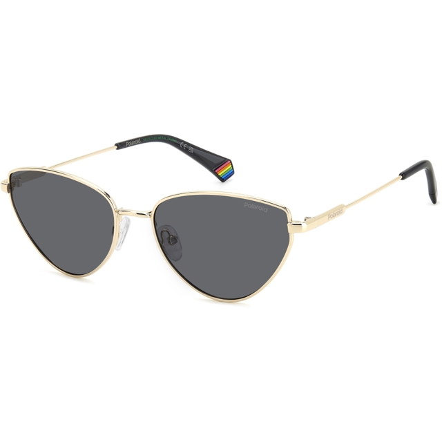 Poza produs OCHELARI POLAROID25 PLD6234/S/X RHL 57 17 GOLD BLACK POLARIZAT ECO   POLAROID