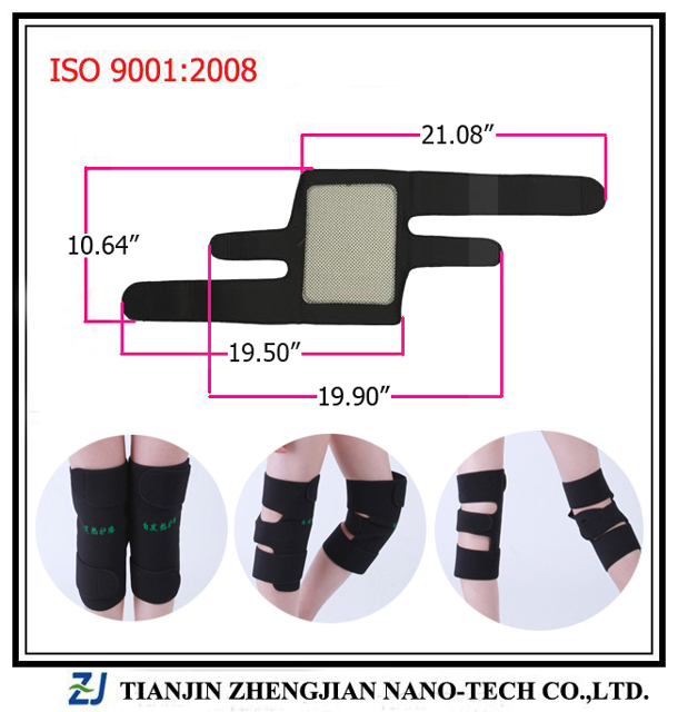 Poza produs Genunchiere cu turmalina si biomagneti, Tianjin | 2 buc