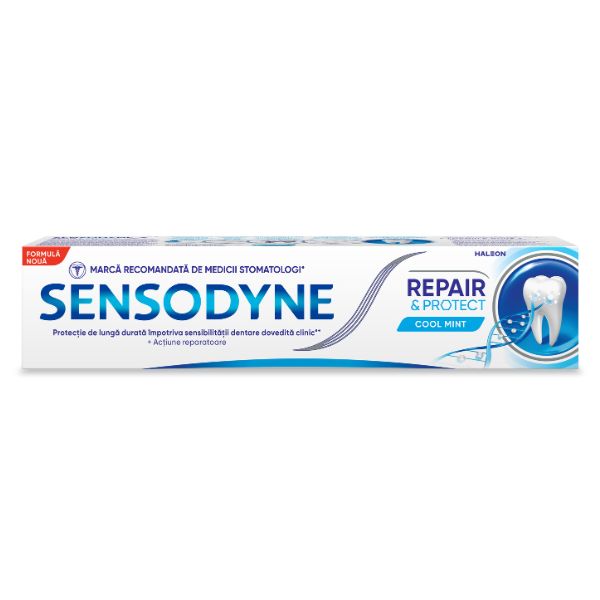 Poza produs Pasta de dinti Repair & Protect Cool Mint Sensodyne, 75 ml, Haleon