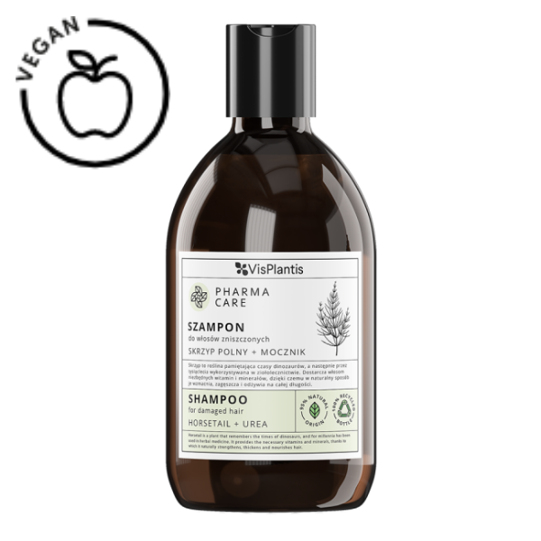 Poza produs Sampon Pharma Care pentru par deteriorat cu Coada Calului si Uree, Green Pharmacy | 500 ml