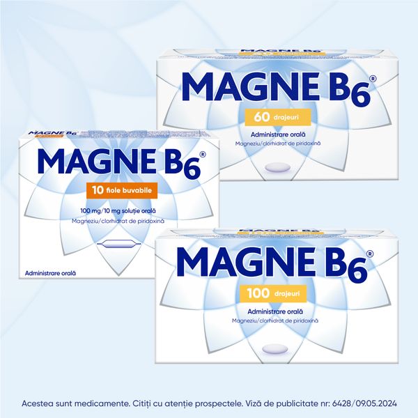 Poza produs Magne B6 Premium 100 mg/10 mg, Opella Healthcare | 40 comprimate filmate