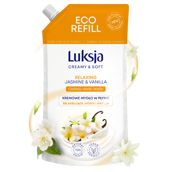 Poza produs Rezerva sapun lichid CREAMY & SOFT XXL Relaxing, Luksja | 900 ml