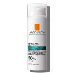 Gel-crema pentru protectie solara SPF 50+ Anthelios Oil Correct | 50 ml