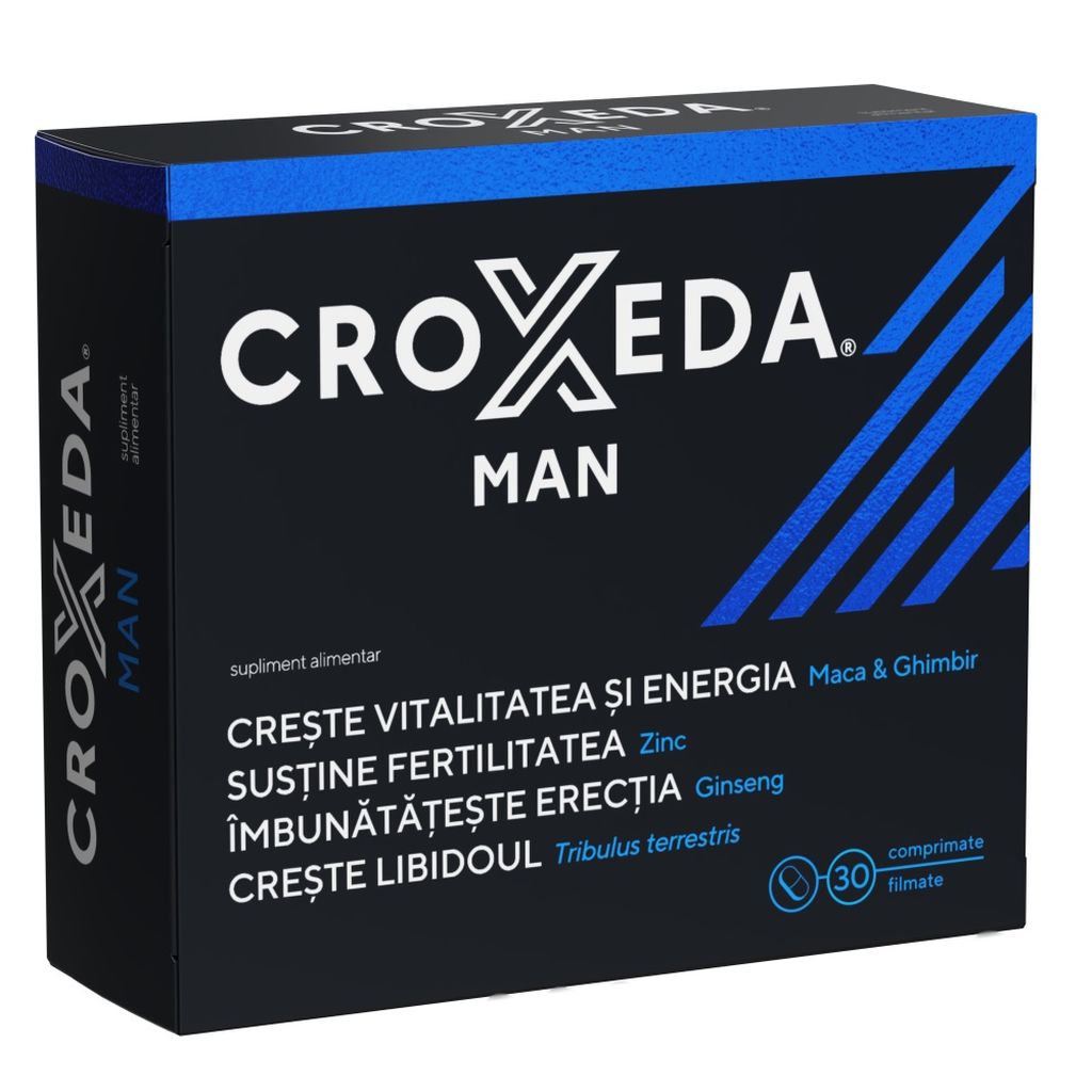 Poza produs Croxeda Man, vitalitate si energie, Fiterman Pharma | 30 comprimate filmate