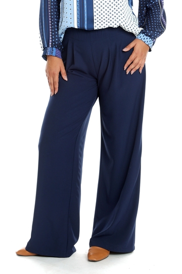 Poza produs Pantaloni dama palazzo ERT22V205 bleumarin, Eranthe | marimea M