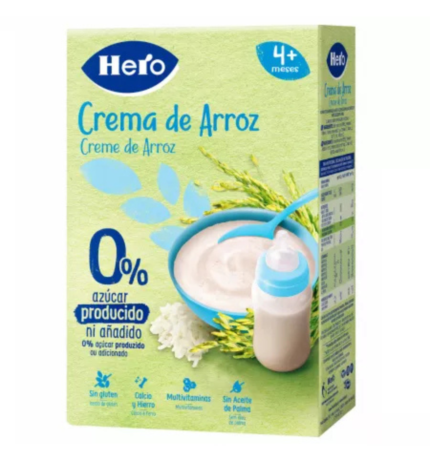 Poza produs Pudra instant cereale din orez 4+ luni, Hero | 220 g