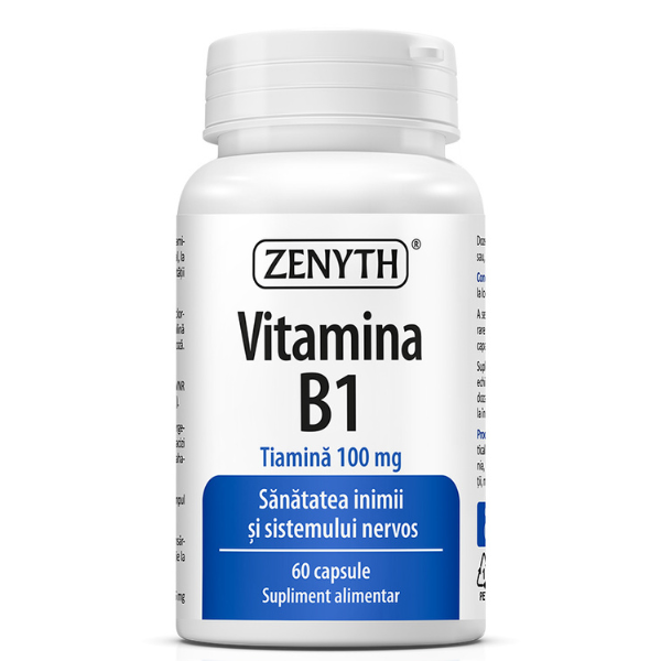 Poza produs Vitamina B1 Tiamina 100 mg, Zenyth | 60 capsule