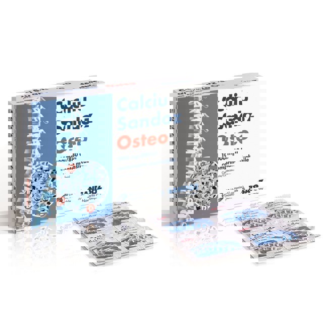 Poza produs CALCIU SANDOZ OSTEO 1000 MG/880 UI X 30