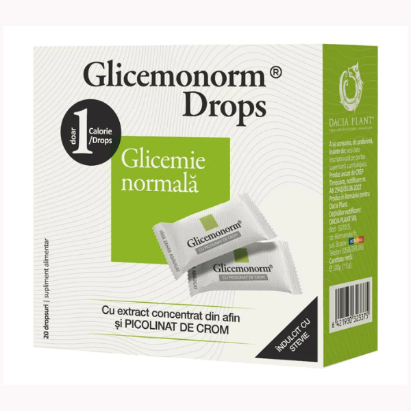 Poza produs Glicemonorm Drops, Dacia Plant | 100 g