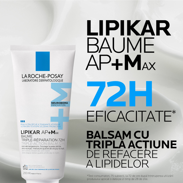 Poza produs Lipikar Baume AP+Max, La Roche-Posay | 200 ml