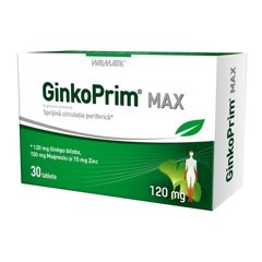 GinkoPrim Max 120mg, Walmark | 30 tablete
