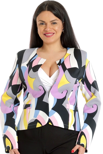 Poza produs Sacou dama DP23S47 multicolor abstract, Dress to Impress | marimea 36