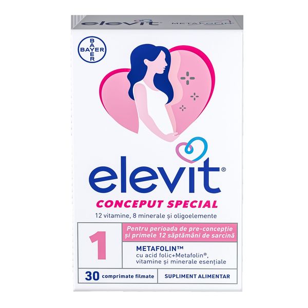 Elevit 1, Bayer | 30 comprimate — poza produs 1/3