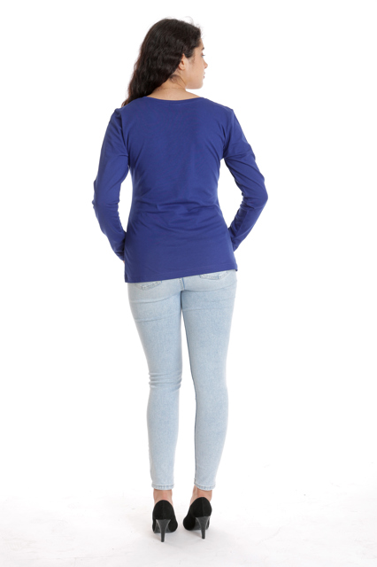 Poza produs Bluza broderie dama DT24BB02 albastru traditional, Dress to Impress | marimea S