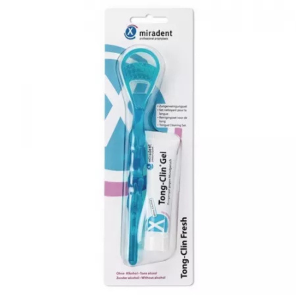 Poza produs Periuta de curatare limba + gel, Miradent | 15 ml