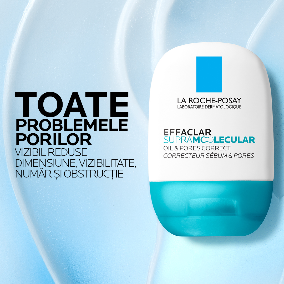 Gel-crema matifiant pentru exces de sebum si pori vizibili Effaclar Supramolecular, La Roche-Posay | 40 ml — poza produs 7/13