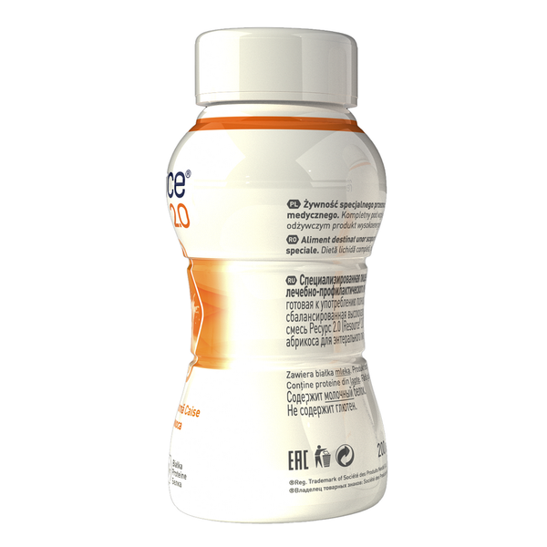 Resource 2.0 fara gluten cu aroma de caise, Nestle | 4 x 200 ml — poza produs 3/5