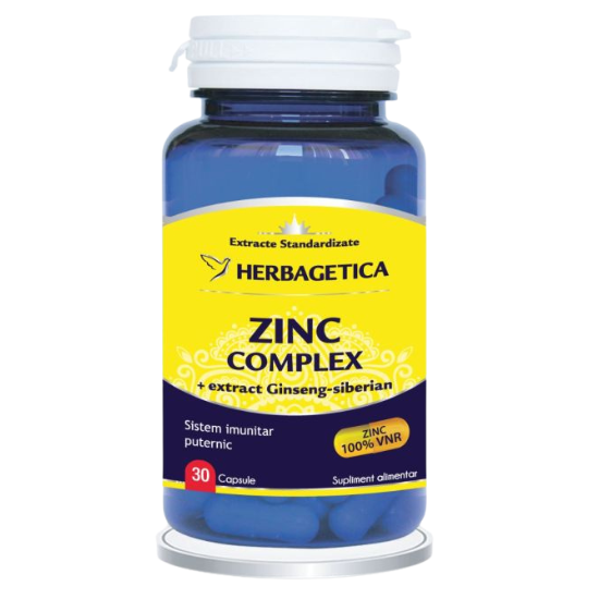 Poza produs Zinc Complex, Herbagetica | 30 capsule