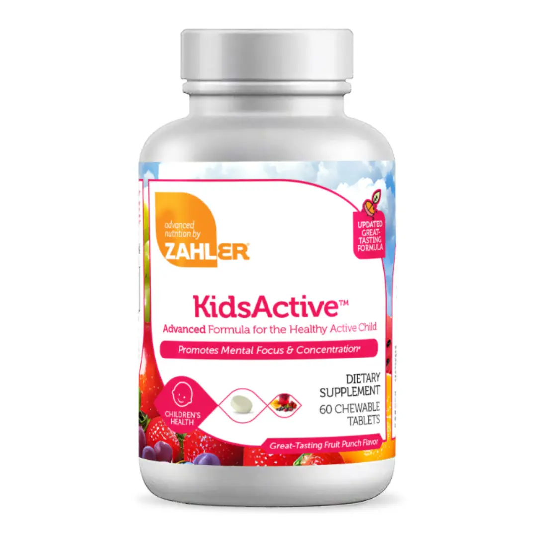 Poza produs Zahler KidsActive cu aroma punch de fructe | 60 cpr