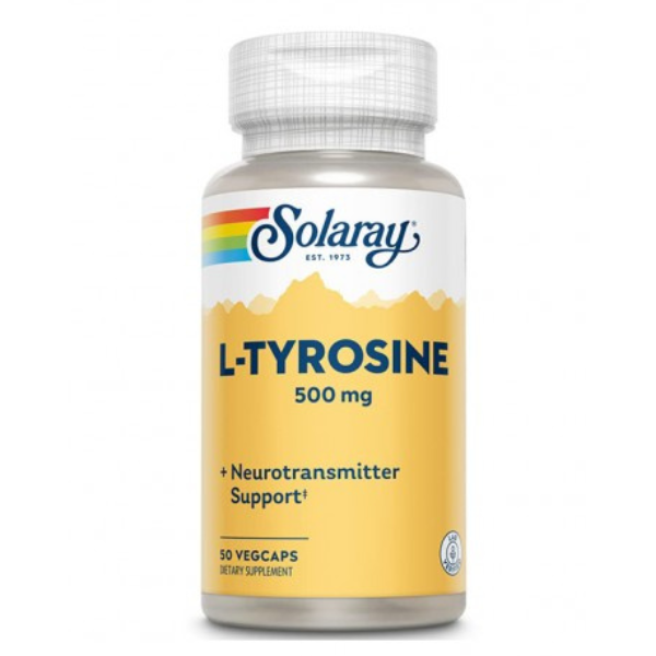 Poza produs L-Tyrosine 500 mg Solaray, Secom | 50 capsule