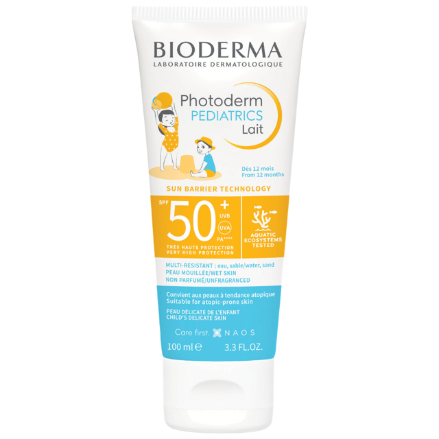 Poza produs Lapte cu protectie solara SPF 50+ pentru copii Photoderm Pediatrics, Bioderma | 100 ml