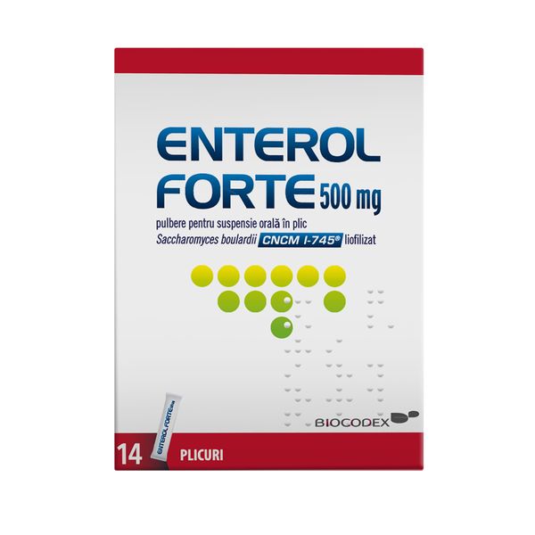 Poza produs Enterol Forte 500 mg, Biocodex | 14 plicuri