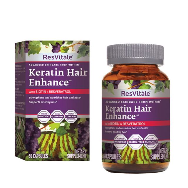 Poza produs GNC Resvitale Keratin Hair Enhance, Keratina Cu Biotina Si Resveratrol | 60 Cps