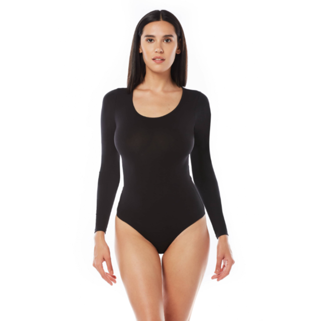 Body dama decoltat BD05 (BD07) NEGRU, Uniconf | marimea S — poza produs 1/4