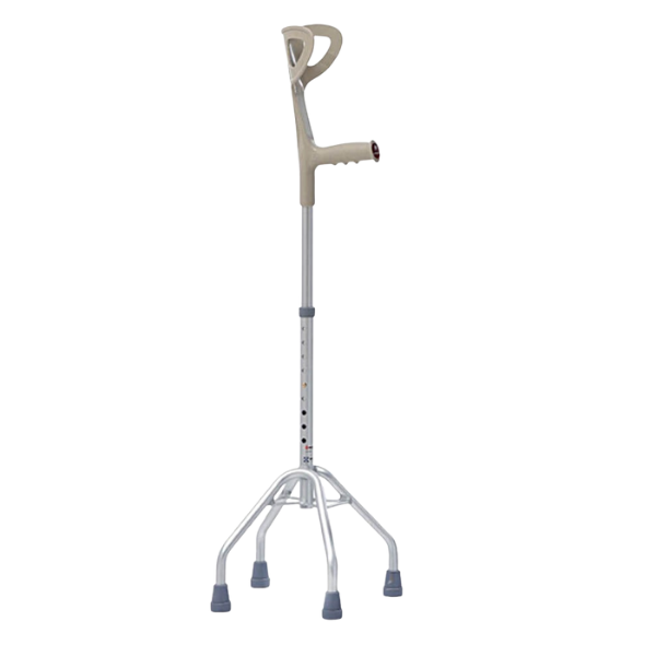Poza produs Baston tetrapod cu maner sprijin pe cot, baza larga, RP722, Neomed
