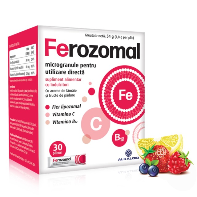 Poza produs Ferozomal, Alkaloid | 30 plicuri