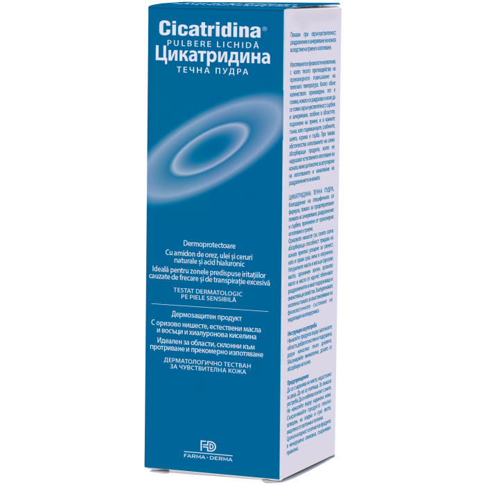 Poza produs Cicatridina pulbere lichida, Farma-Derma Italia | 120 ml