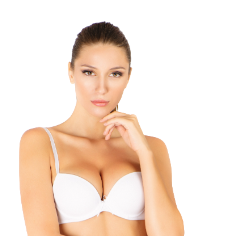 Sutien graduat cu cupe preformate SM01 ALB, Uniconf | marimea 70C — poza produs 2/3