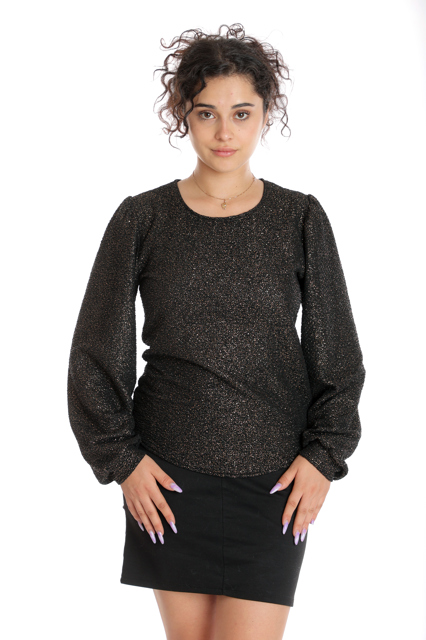 Poza produs Bluza CT24092 negru & auriu, Cesy | marimea S