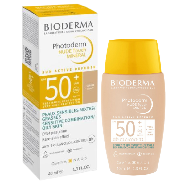 Poza produs PHOTODERM NUDE TOUCH MINERAL CLAIRE SPF50+ 40ML