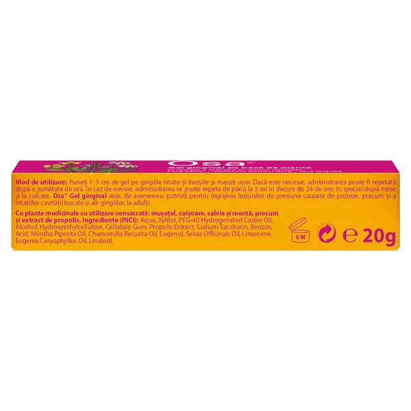 Osa gel gingival pentru eruptii dentare pe baza de plante, Dr. A. & L. Schmidgall | 20 g — poza produs 4/4