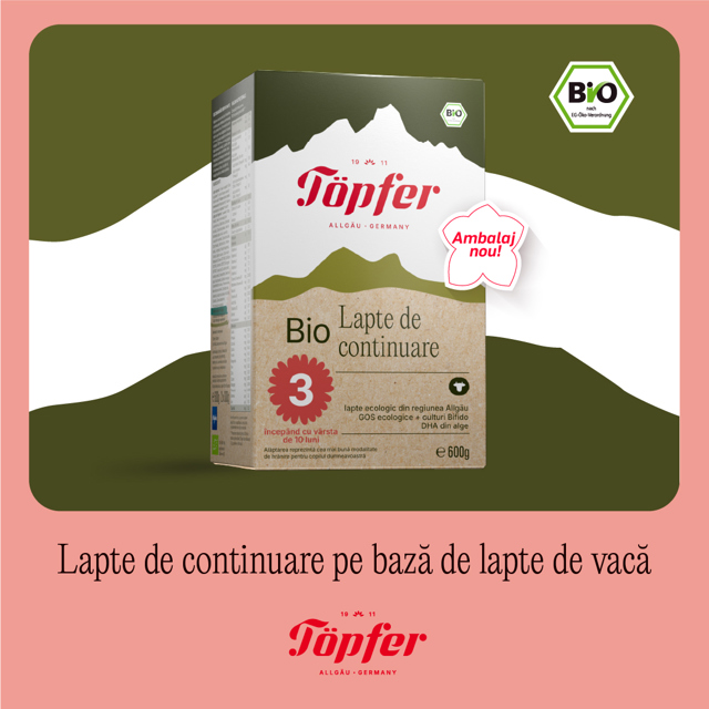 Poza produs Lapte praf Bio 3 de la 10 luni, Topfer | 600g