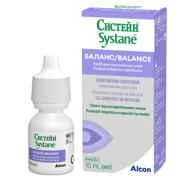 Poza produs Systane Balance picaturi oftalmice lubrifiante, Alcon | 10 ml