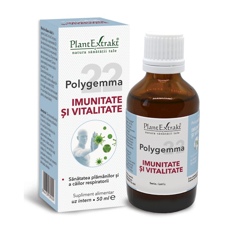 Poza produs Polygemma 22 Imunitate si Vitalitate, Plant Extrakt | 50 ml