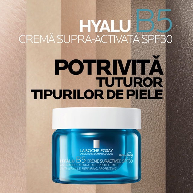 Poza produs Rezerva Hyalu B5 Crema Supra-activata cu acid hialuronic si SPF 30, La Roche-Posay | 50 ml