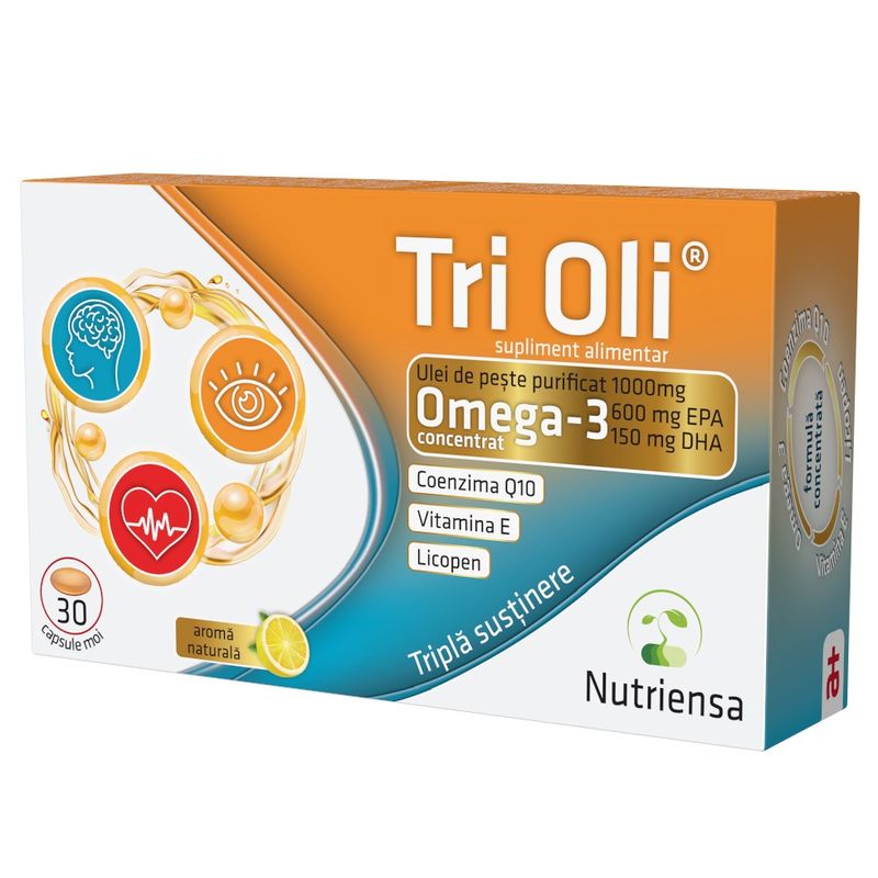 Poza produs Ulei de peste Tri Oli, Antibiotice SA | 30 capsule moi