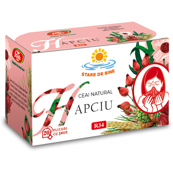 Poza produs Hapciu, R34, ceai la plic, Fares | 20 plicuri