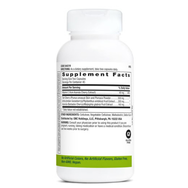 Poza produs GNC SUPERFOOD CHERRY COMPLEX 90CPR 544319 GENERAL NUTRITION CORP