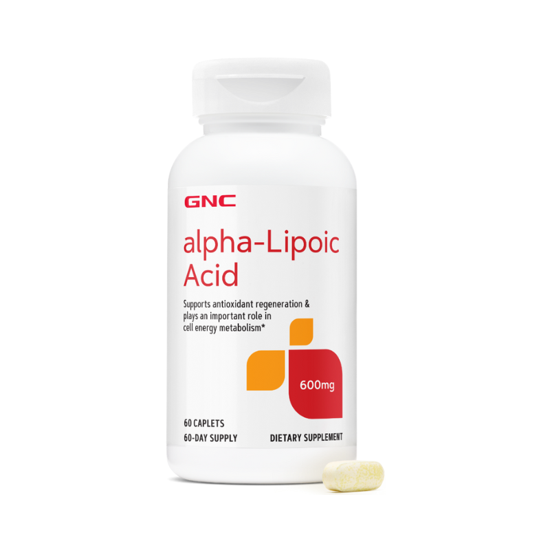 Poza produs GNC Acid Alfa Lipoic 600 mg, General Nutrition Corp | 60 compr