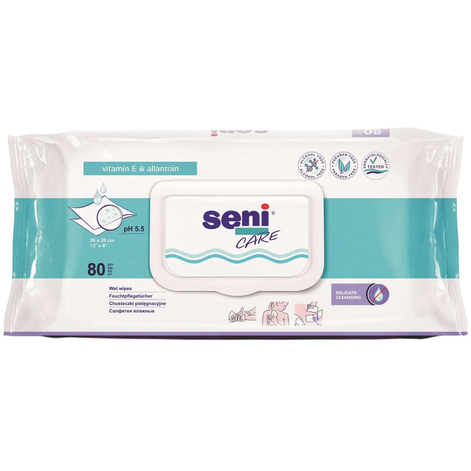 Poza produs SENI CARE SERVETELE UMEDE 80BUC