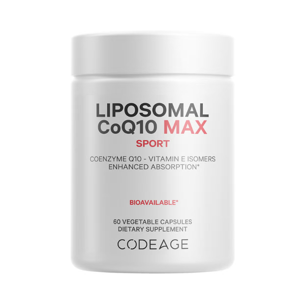 Poza produs CodeAge Liposomal CoQ10 Max, Coenzima Q-10 Lipozomala, General Nutrition Corp | 60 cps   