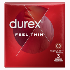 Prezervative Durex Feel Thin, Reckitt Benckiser | 3 buc