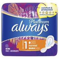 Poza produs Absorbante Always Platinum Normal mar.1, P&G | 8 bucati